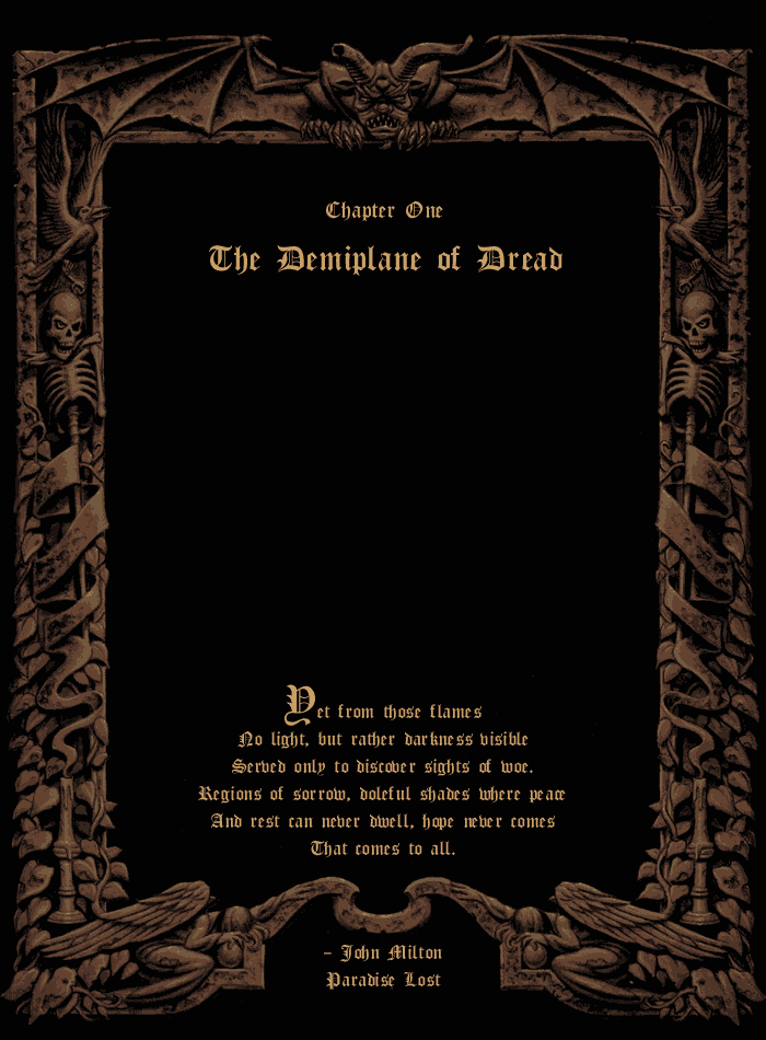 Chapter One: The Demiplane of Dread